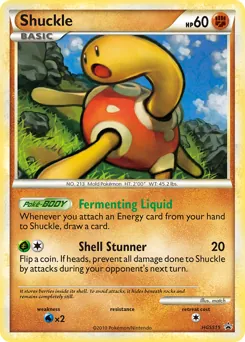 HGSS Black Star Promos Shuckle Pokémon card